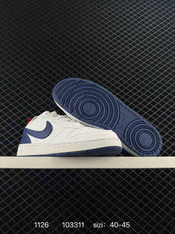 Nike Court Borough Low 2 Black Red White EU 40-45 Casual - Men's (BS-73982)