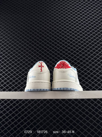 Jordan Travis Scott x Air Jordan 1 Low Reverse Mocha DM6868 Sail Light Blue Red Silver EU 36-45 Sneaker - Unisex BS-81000