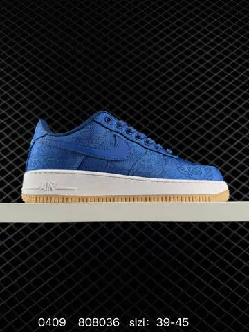Nike Air Force 1 07 LV8 Multiple Colorways Rose Pink Satin With White Midsole And Gum Outsole Royal Blue Satin With White Midsole And Gum Outsole Sail Brown Cow Print With Red Laces And Dark Brown Outsole Off-white Canvas Monochrome EU 36-45 Lifestyle - Unisex BS-72215
