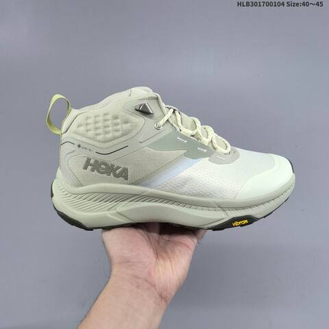 HOKA ONE ONE Transport Hike GTX Light Grey Off White Pale Yellow Black EU 40-45 Trail Shoe Trail Running Sneakers Men s BS-69412
