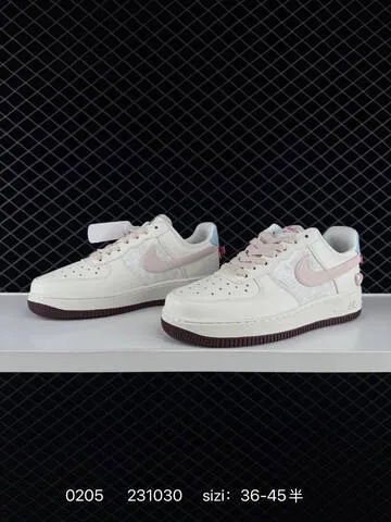 Nike Air Force 1 07 Low Sail Pink Light Blue Burgundy EU 36-45 5 Lifestyle - Unisex BS-72817