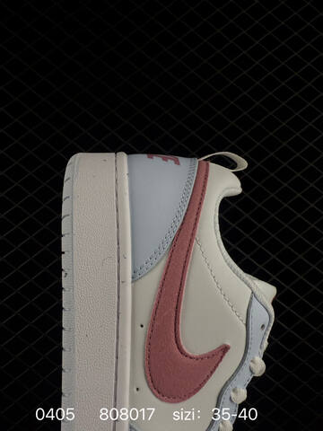 Nike Court Borough Low 2 White Light Blue Pink EU 35-40 Skate - Unisex (BS-72287)