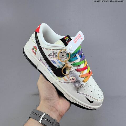 Nike Dunk SB Low White Black Red Multicolor EU 36-45 Skate Shoe - Unisex BS-60485