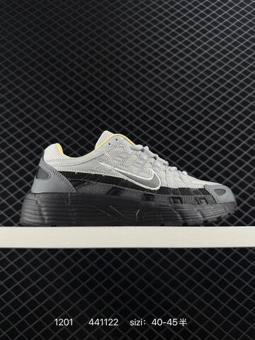 Nike P-6000 Grey Black Light Yellow EU 40-45 5 Running - Men's (BS-73904)