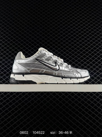 Nike P-6000 Silver White Black Grey EU 36-46 Running - Unisex (BS-71032)