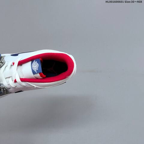 Jordan Legacy 312 Low White Grey Navy Red 36 46B Lifestyle - Women's (BS-65825)