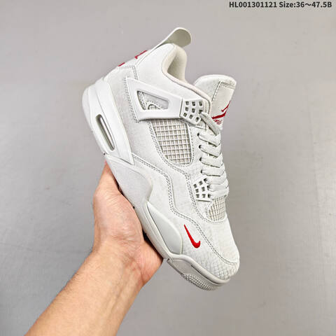 Jordan Air Jordan 4 OG BIKE AIR White Red EU 36-47 5 Basketball - Unisex (BS-63358)
