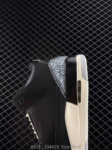 Jordan Air Jordan 3 Fragment Design Black Cream Grey White EU 36-47 Basketball Shoe - Unisex BS-81228