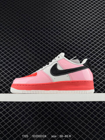 Nike Air Force 1 Low Pink White Black Red 36-45 Casual - Unisex (BS-74013)