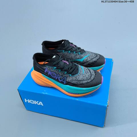 HOKA ONE ONE Mach X 2 Bright Blue Dark Blue White EU 36-45 Running Shoe Running Sneakers - Unisex (BS-69360)