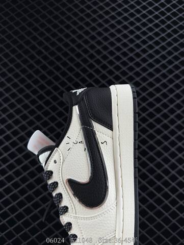 Jordan Air Jordan 1 Low Stussy Travis Scott Off White Black Silver EU 36-45 Sneaker - Unisex BS-81154