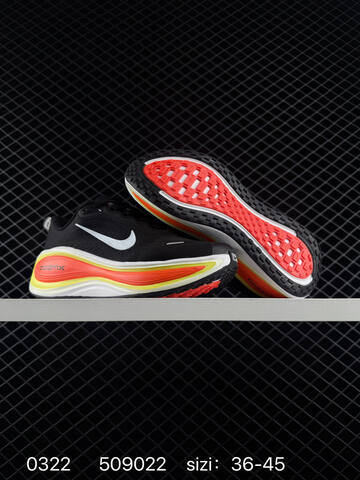 Nike Vomero Plus Black White With Orange-yellow Accents 36-45 Running - Unisex (BS-72518)