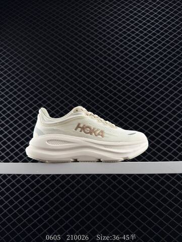 HOKA ONE ONE Bondi 9 Off White Beige EU 36-45 Running Shoe Running Sneakers - Unisex (BS-86625)