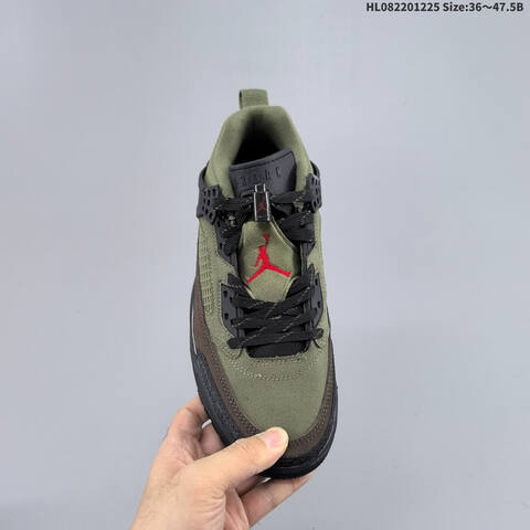 Nike Air Jordan Spizike Low Olive Green Black With Red Accents EU 36-47 5 Basketball - Unisex (BS-67277)