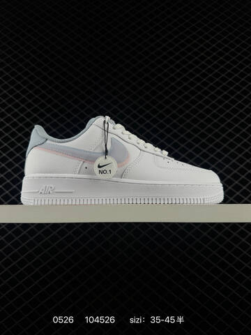 Nike Air Force 1 Low White Light Grey Light Blue Pink EU 35-45 Lifestyle - Unisex (BS-71205)