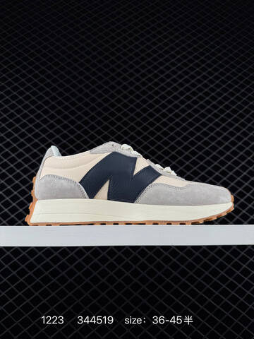 New Balance 327 Black White Cream EU 36-45 Sneaker - Unisex (BS-82462)