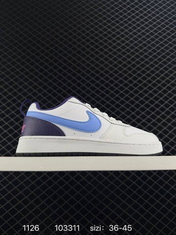 Nike Court Borough Low 2 Black Red White EU 40-45 Casual - Men's (BS-73982)