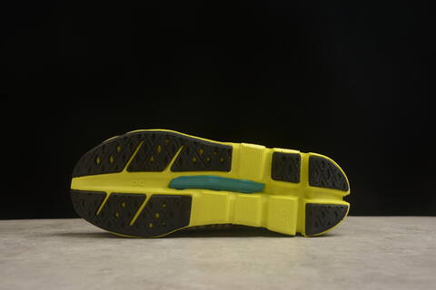 On Running Cloudflow 5 White Black Neon Yellow Running Shoe Running Sneakers (BS-59850)