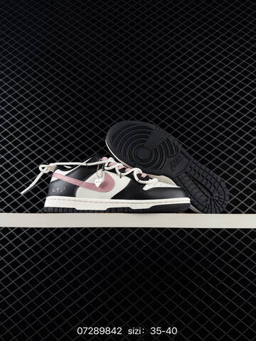 Nike SB Dunk Low CW1590-100 Black White Pink EU 35-40 Skate - Unisex (BS-70044)