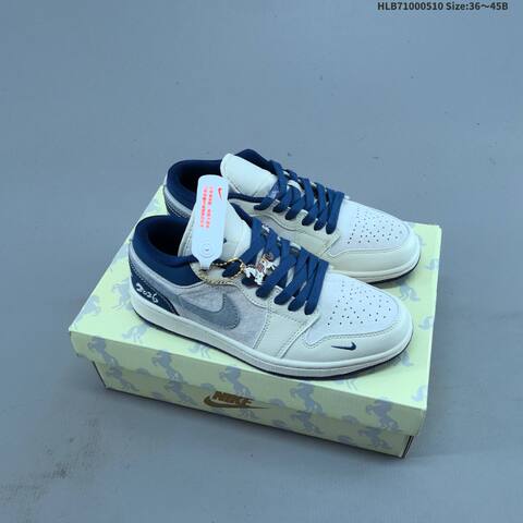 Jordan Air Jordan 1 Low White Red Navy Multicolor EU 36-45 Basketball - Unisex (BS-66000)
