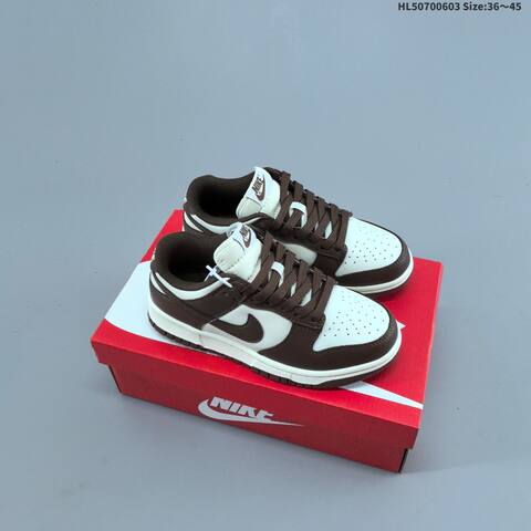 Nike Dunk Low Retro Black White Brown Sail EU 36-45 Skate Shoe - Unisex BS-59993