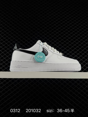 Nike Air Force 1 07 White Black EU 36-45 5 Lifestyle - Unisex (BS-72675)