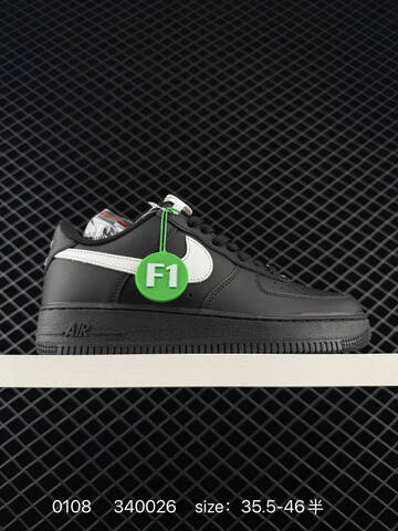 Nike Air Force 1 Black White EU 35 5-46 5 Lifestyle - Unisex (BS-73240)