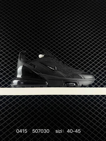 Nike Air Max 270 Triple Black 40-45 Running - Men's (BS-72087)