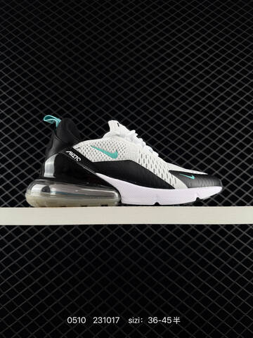 Nike Air Max 270 AH8050-005 Black White Yellow Red Teal EU 36-45 Running - Unisex (BS-71550)