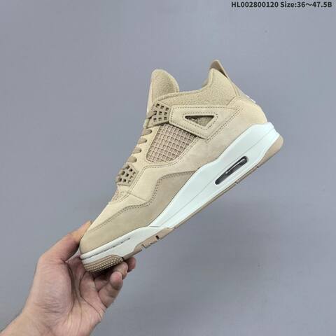 Jordan Air Jordan 4 Retro Tan Beige EU 36-47 5 Basketball - Unisex (BS-66915)