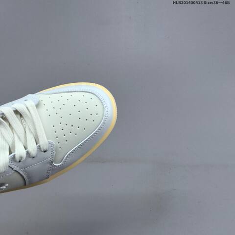 Jordan Air Jordan 1 Low Light Blue White With Floral Embroidery And Gum Sole EU 36-46 Basketball - Unisex (BS-66203)