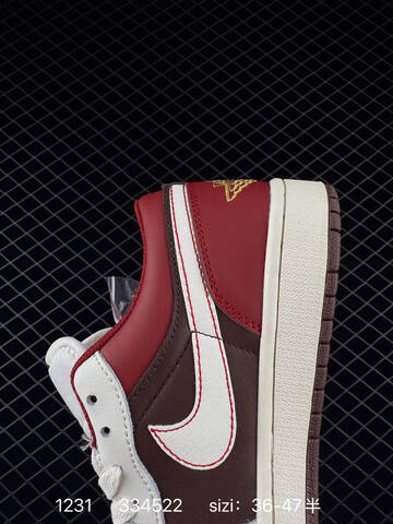 Jordan Air Jordan 1 Retro Low White Brown Red Sail EU 36-47 Skate Shoe - Unisex BS-79932