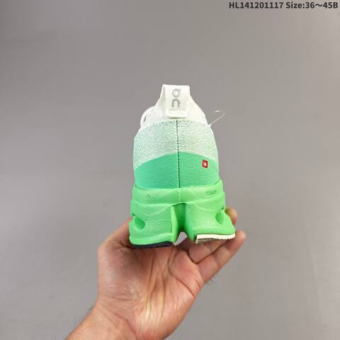 On Cloudsurfer Max White Bright Green 36-45 Running Shoe Running Sneakers - Unisex (BS-69808)