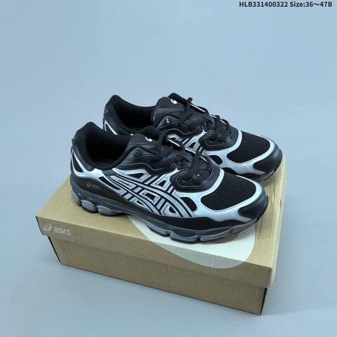 ASICS GEL-NYC Black Grey Beige White EU 36-47 Running Shoe Running Sneakers - Unisex (BS-68982)