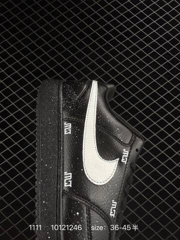 Nike Air Force 1 Black White Speckled EU 36-45 Lifestyle - Unisex (BS-74254)