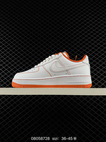 Nike Air Force 1 Low 07 White Orange EU 36-45 Lifestyle - Unisex (BS-69942)