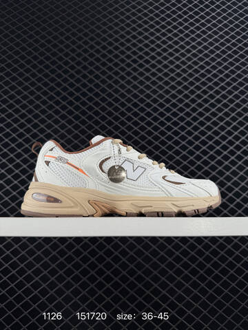 New Balance 530 White Brown Beige Orange EU 36-45 Running Shoe - Unisex (BS-82557)