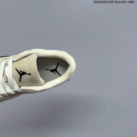 Jordan Flight Court Light Beige Cream With Black And Gum EU 36-46 Casual - Unisex BS-67258