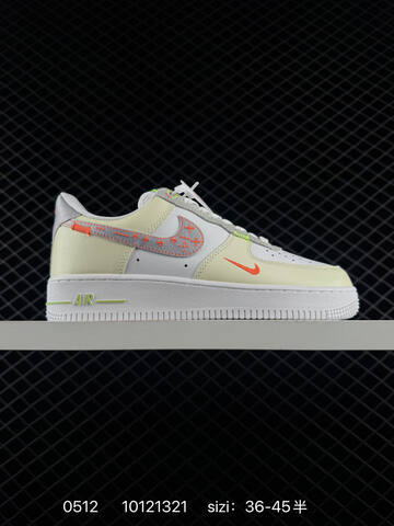 Nike Air Force 1 07 White Beige Grey Orange Neon Green Blue Tan EU 36-45 Skate - Unisex (BS-71503)