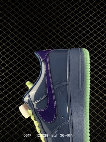 Nike Air Force 1 07 LV8 Navy Blue Purple Lime Green EU 36-46 Lifestyle - Unisex (BS-71396)