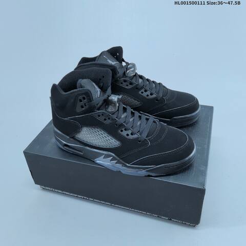 Jordan Air Jordan 5 Retro Black Black-Graphite EU 36-47 5 Basketball - Unisex (BS-67013)