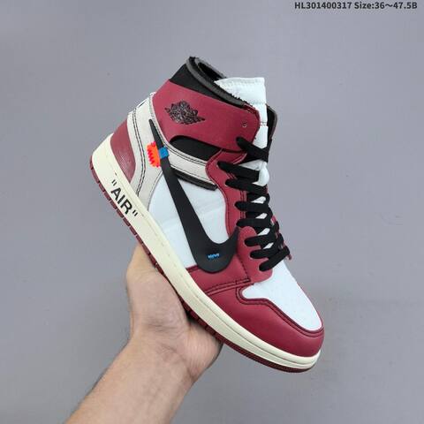OFF-WHITE x Air Jordan 1 Retro High OG The The Chicago AIR JORDAN 1 Aj1 Lifestyle BS-66518