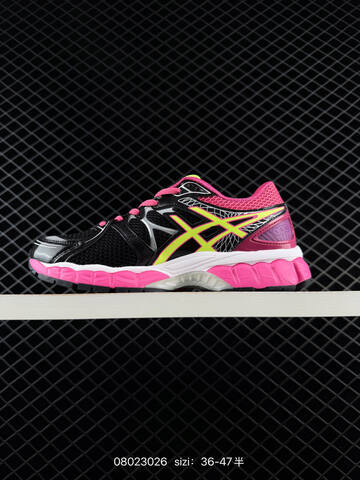 ASICS Gel-Nimbus 16 Black Pink Neon Yellow Silver EU 36-47 Running Shoe Running Sneakers - Unisex BS-81659