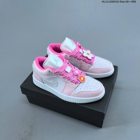 Jordan Air Jordan 1 Low OG Pink White EU 36-40 Casual - Unisex (BS-65930)