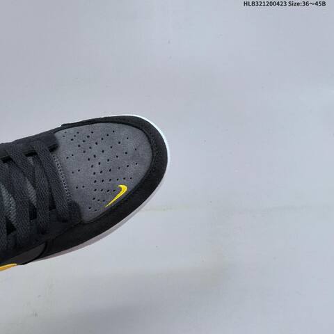 Nike SB Force 58 Black Dark Grey University Gold Light Grey EU 36-45 Skate Shoe - Unisex (BS-60573)
