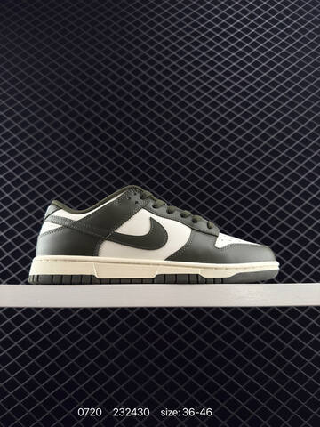 Nike Dunk Low Sail Dark Olive Green White EU 36-46 Skate Shoe - Unisex (BS-81040)
