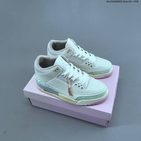 Jordan Air Jordan 3 Retro Sail And Jade Aura EU 36-47 Basketball - Unisex (BS-65802)