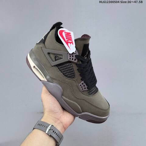 Jordan Air Jordan 4 Retro SP A Ma Mani Re Dark Mocha Taupe Gray Black EU 36-47 5 Lifestyle - Unisex BS-66054
