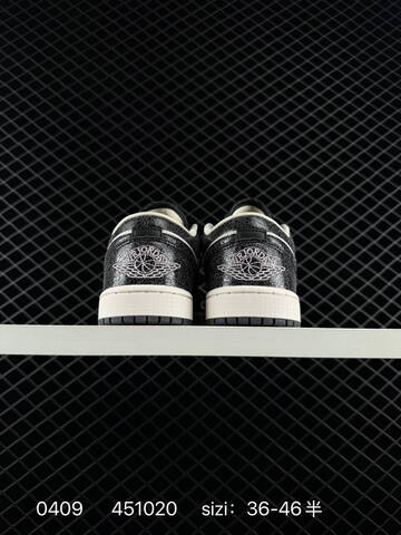 Jordan Air Jordan 1 Low Black White Light Pink Sail EU 36-46 Sneaker - Unisex BS-79522