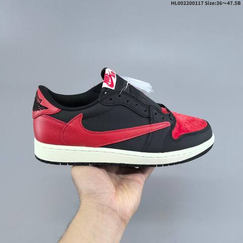 Jordan Air Jordan 1 Low Black Red White 36 47 5 Basketball - Unisex (BS-66949)